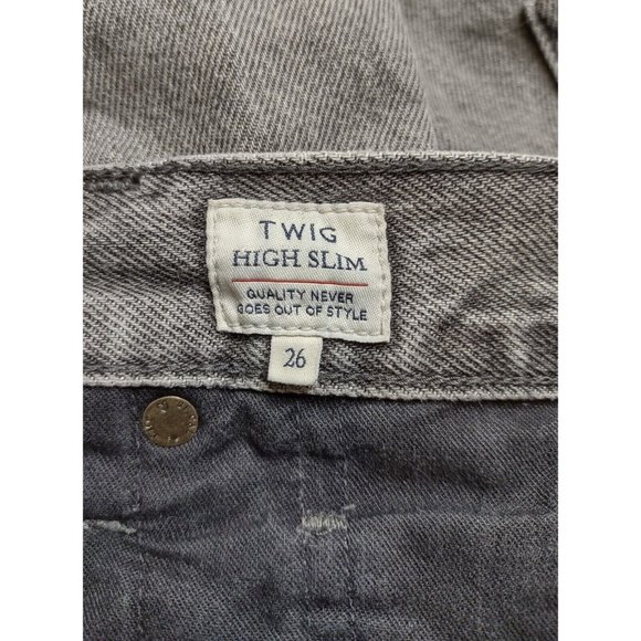 Levi's Made & Crafted Twig High Slim Black Jeans Charcoal Wash Women's 26 x 27 - Picture 6 of 9